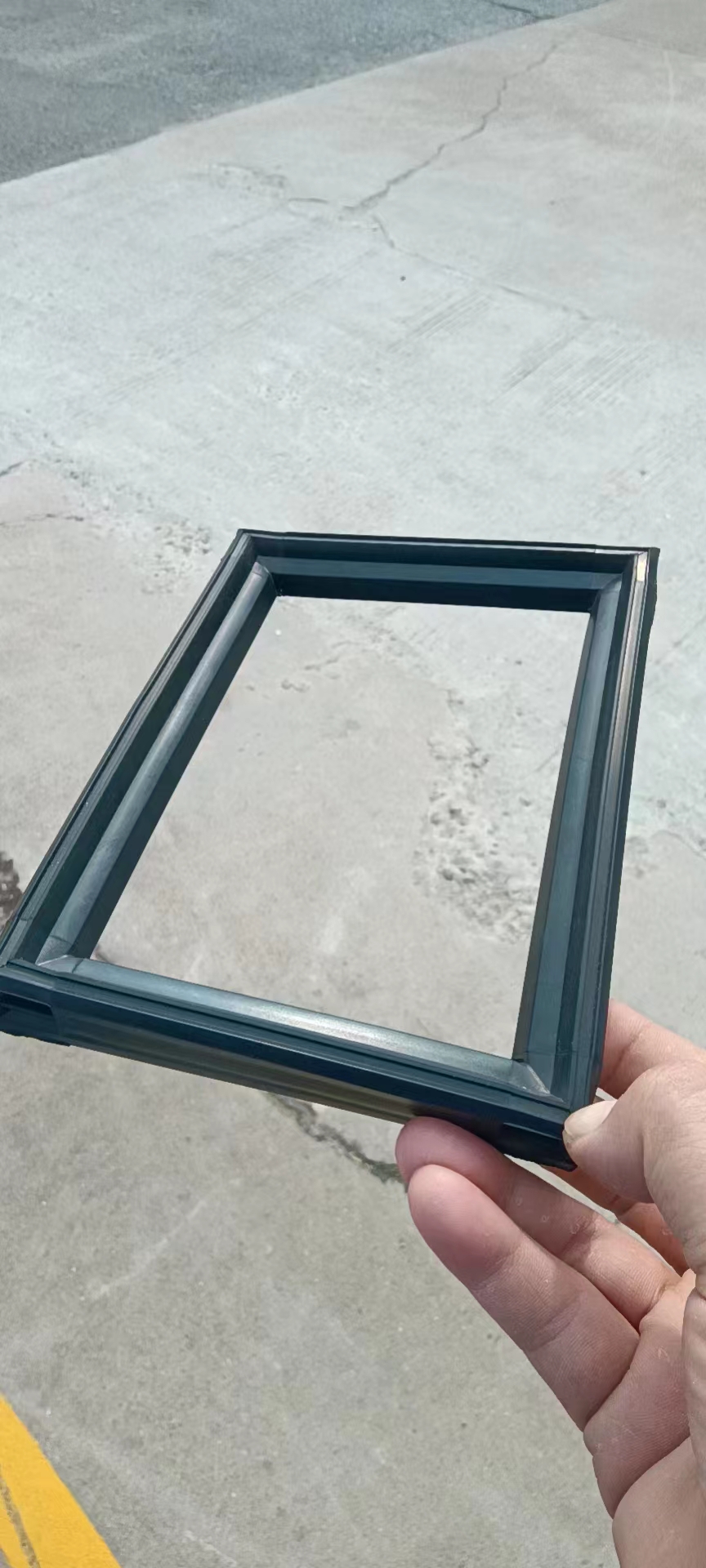 Rectangle aluminium window frame rubber gasket seals with welded corner connectors