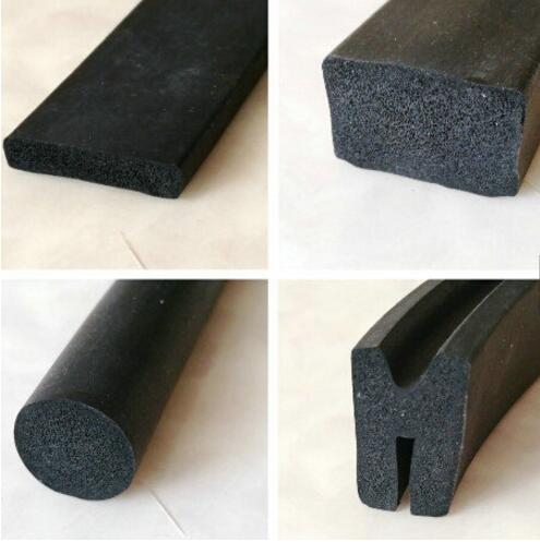 EPDM square flat rubber sponge foam gasket for door and windows sealing strip