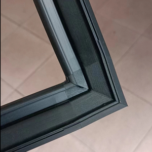 Window frame rectangle EPDM seal strip system with 4 corner connectors welded perfectly